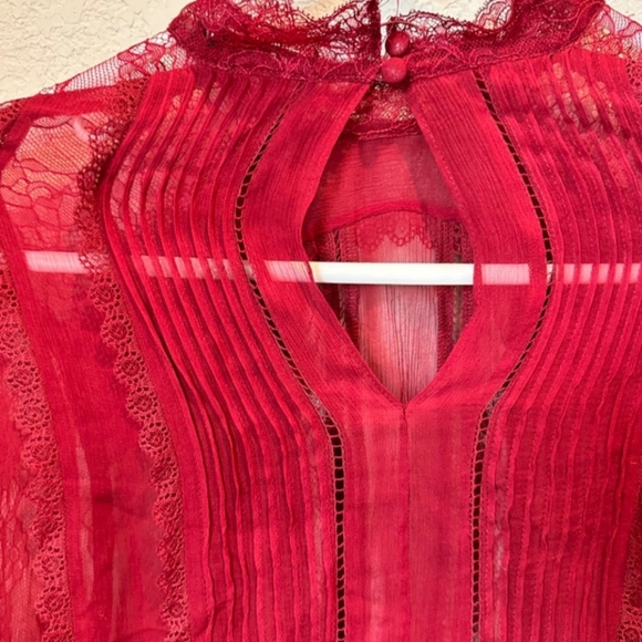 Alice and Olivia silk shirt red - Picture 7 of 9